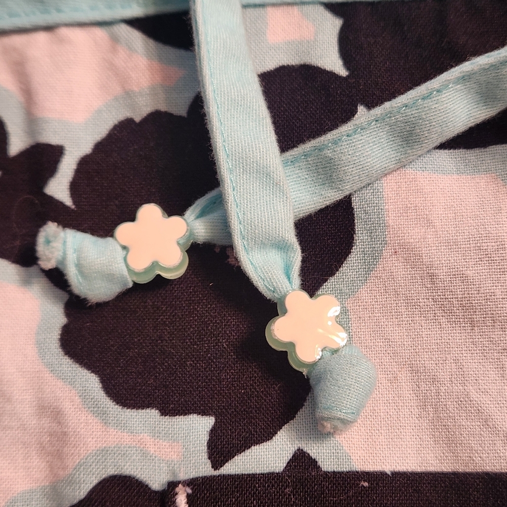 Koi Blue Black Belted Cotton Style 115PR Large - Picture 9 of 9